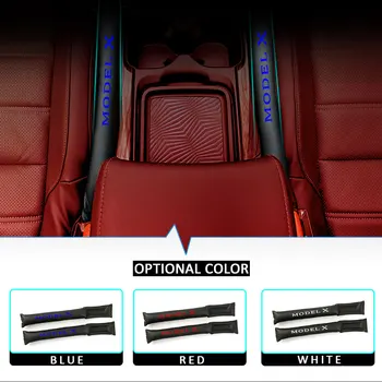 

Car Seat Gap Pad Fillers Stopper Auto Leak Cover For Tesla MODEL X Filler Cushion Cover 2pcs Auto Accessories Car Stickers