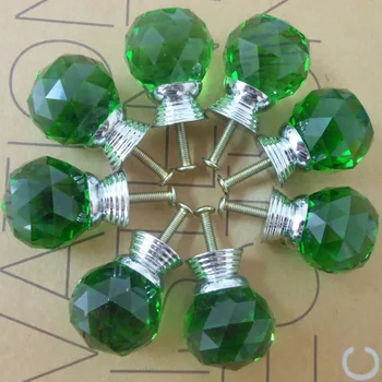 

Tanpgna 10PCS 6 Colors 30mm K9 Crystal Glass Door Knobs Drawer Cabinet Furniture Kitchen Bin Dresser Pull Knobs Handle