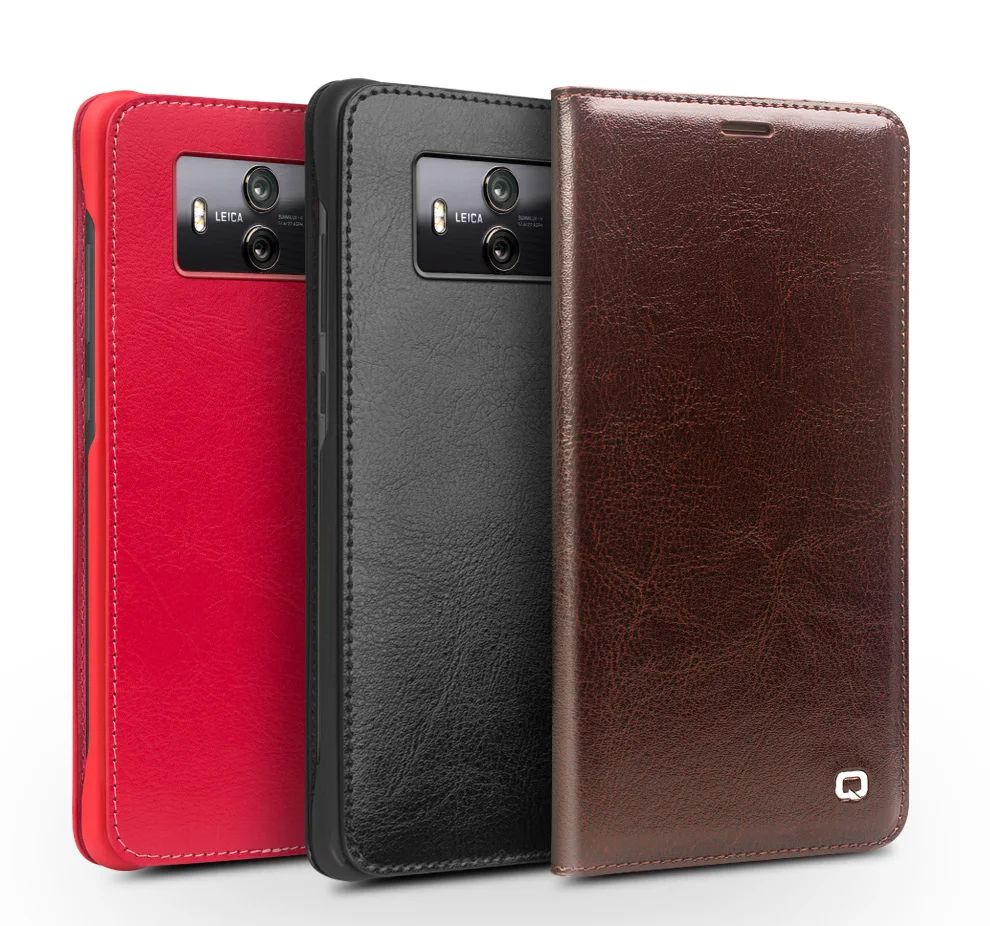 Qialino для Huawei Mate 10 9 чехол классический из натуральной кожи авто-пробуждение/спящий слот для карт откидная крышка для Huawei Mate 10 9 Pro Coque