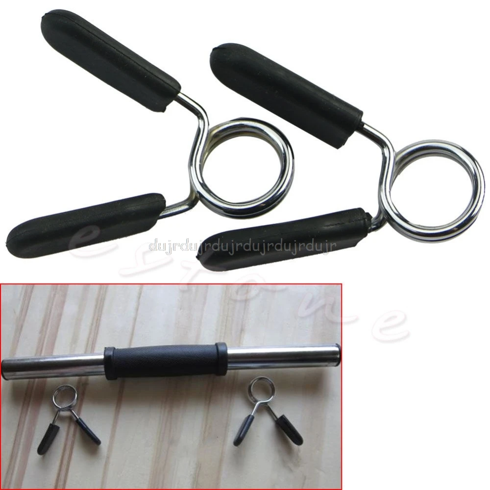 

1Pair 25mm Gym Weight Bar Dumbbell Lock Standard Barbell Spring Collar Clamp Clips N06 dropship