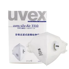 UVEX 3310 Пылезащитная Маска Анти-туман PM2.5 сажевый респиратор FFP3 стандартная Защитная повязка на голову с маской рабочие дыхательные защитные маски