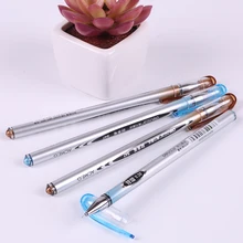 12 шт./лот Премиум иглы 0,38 мм гелевая ручка черного цвета супер тонкая ручка для офиса для финансового персонала с черными чернилами и плавность линий для кулинарно-деликатесной продукции S47