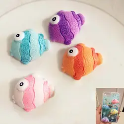 6 шт. Kawaii Рыба Смола Кабошон Украшение DIY вечерние пользу чехол для телефона Светящиеся Волосы на шпильке CX17