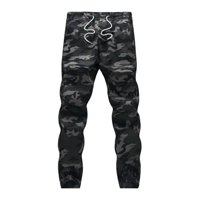 Камуфляжные военные Jogger Брюки Для мужчин 2018 натуральный хлопок мужские, весенне-осенние карандашный гаремный брюки Для мужчин удобные