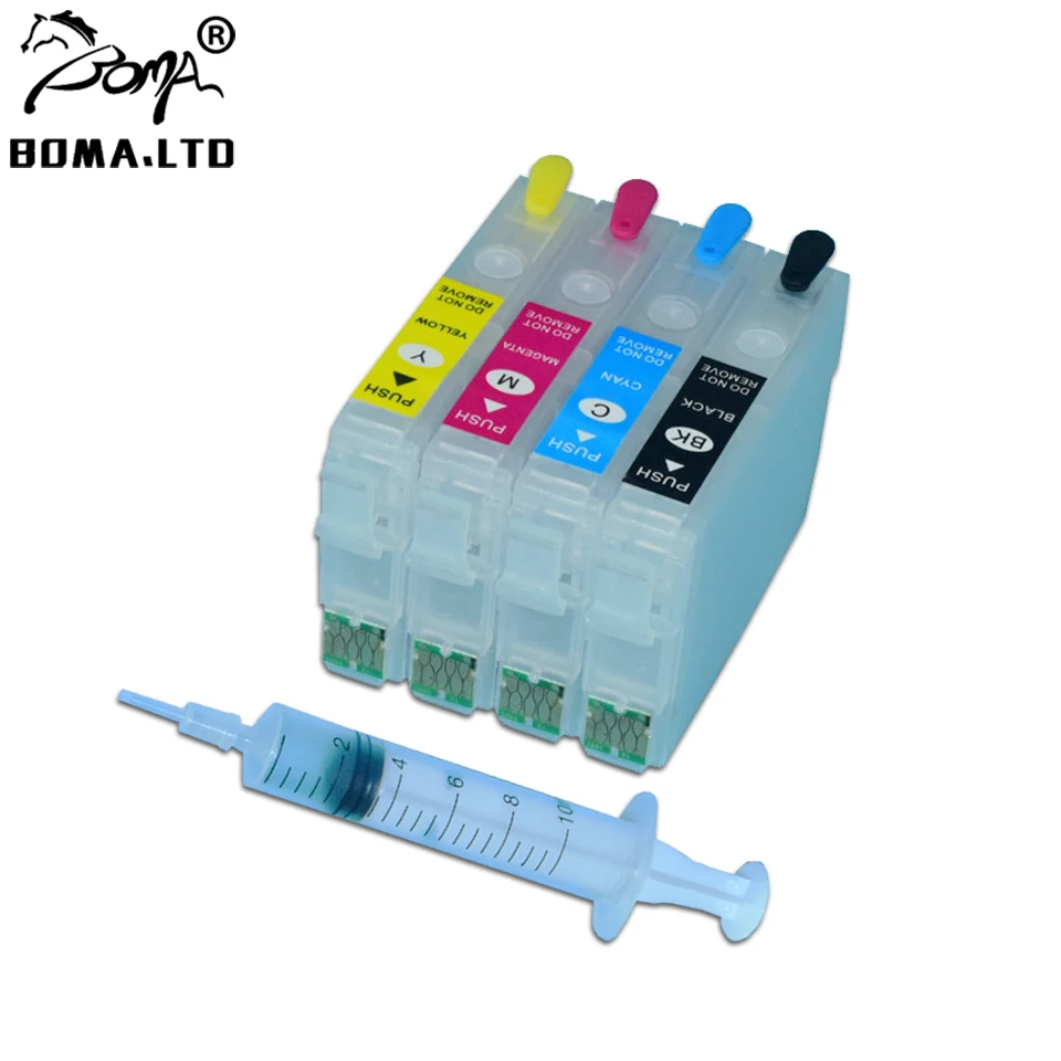 

BOMA.LTD XP-245 XP-442 XP-243 XP-247 364XL T364 T3641-T3644 Refillable ink Cartridge with Chip for Epson XP442 XP243 XP247 XP245