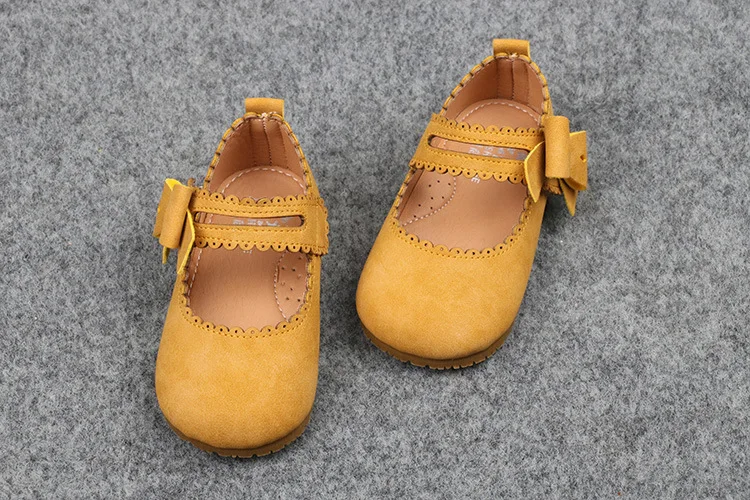 Милые туфли мэри джейн на плоской подошве в винтажном стиле для маленьких девочек; модные модельные туфли принцессы из микрофибры и кожи с бантом в стиле ретро