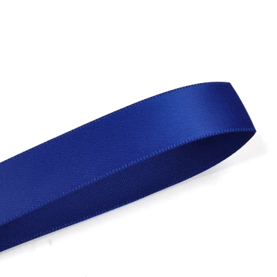 Elegant Blue Double Face Satin Ribbon - 100 Yards for Party & Wedding Decorations, Crafts, and Handmade Roses