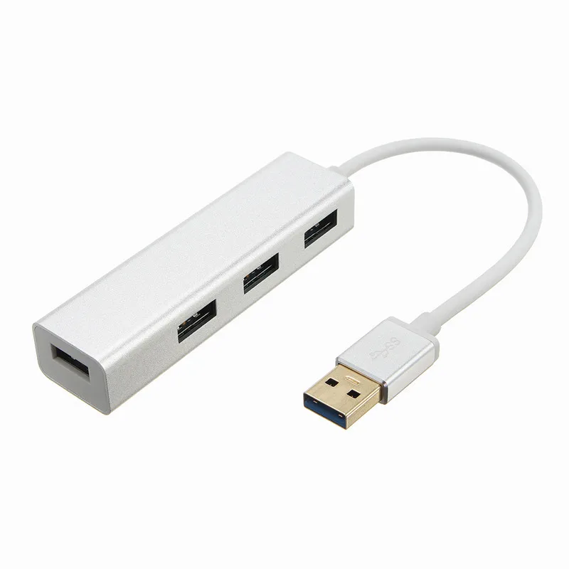 USB 3,0 концентратор высокой Скорость USB 3,0 Splitter адаптер Aluminun сплава USB 3,0 4 Порты и разъёмы хаб для портативных ПК