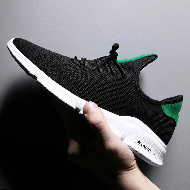 Perennial Goods Classic Flying Shoe Ventilation Motion Leisure Time Male All-match Shoes Set Foot Coconut Male Train Trainers