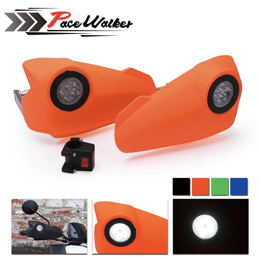 

Free shipping Motorcycle LED Light Vision Handguard Motorcycle Vision led handhelds Hand guard with light
