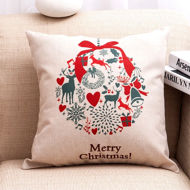 GZTZMY 1 шт. 45*45 см Новогодние рождественские украшения для дома Рождественская диванная подушка хлопковое постельное бельё декоративные подушки Navidad Natal - Цвет: 5