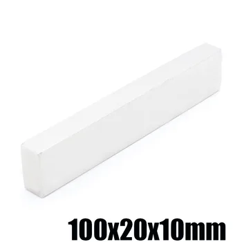 

1pcs 100x20x10 mm Rectangular Magnet 100*20*10 mm Suction Neodymium Magnets Sheet Neodimio Imanes Magneet Tape 100*20*10 mm
