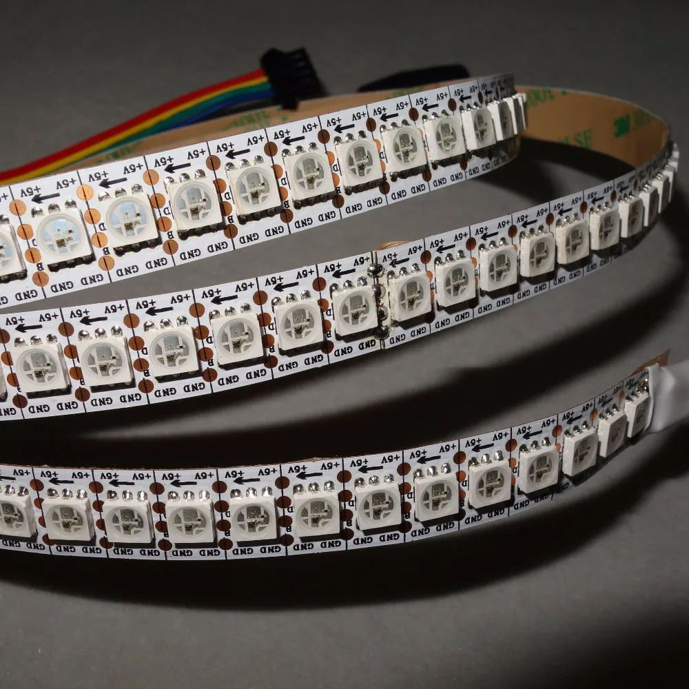 Адресуемые 2 м 144 светодиодов/м DC5V WS2813 RGB полноцветная светодиодная Пиксельная
