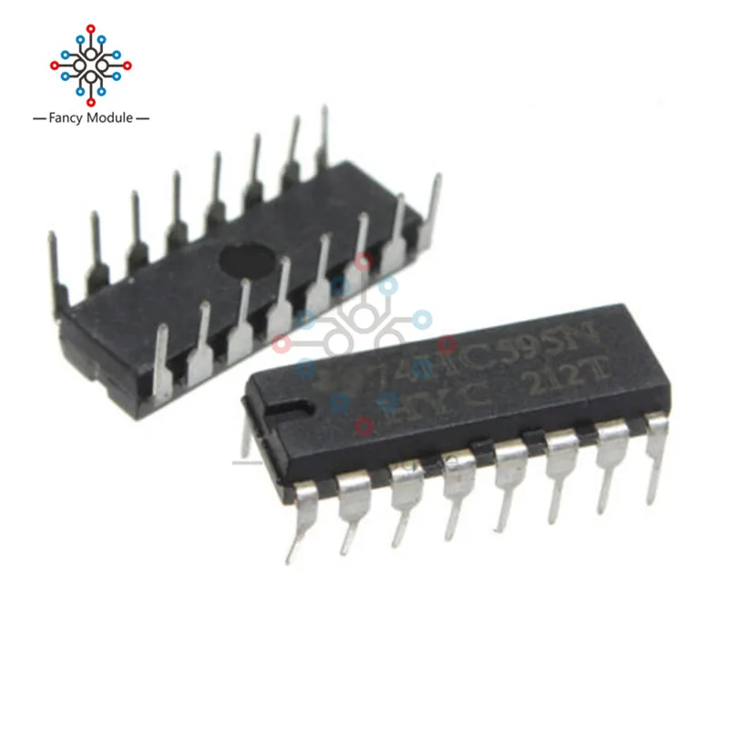 5 шт. SN74HC595N 74HC595 8-битный сменный регистр DIP-16 Новый и оригинальный IC | Инструменты