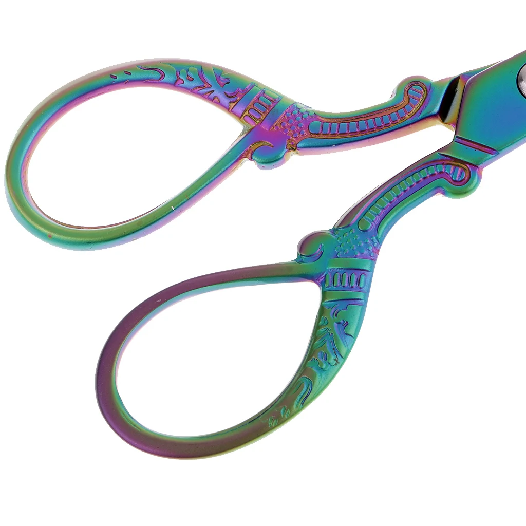 Handicraft Stainless Steel Vintage Sewing Scissors Embroidery Fabric Dressmaking Shears for DIY Crafts Cut Tools