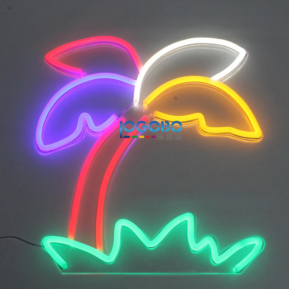LED neon sigh light palm tree-5