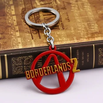 

H&F 12pcs/lot PS3 Game Jewelry Borderlands 2 metal keychain key holder chaveiro Llavevos Pendant jewelry Collection