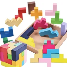 Детский Радужный деревянный куб Строительный Блок Игрушка Дети цвет Wise тетрис соединяющий строительный конструктор для раннего обучения детей игрушка детский сад подарок