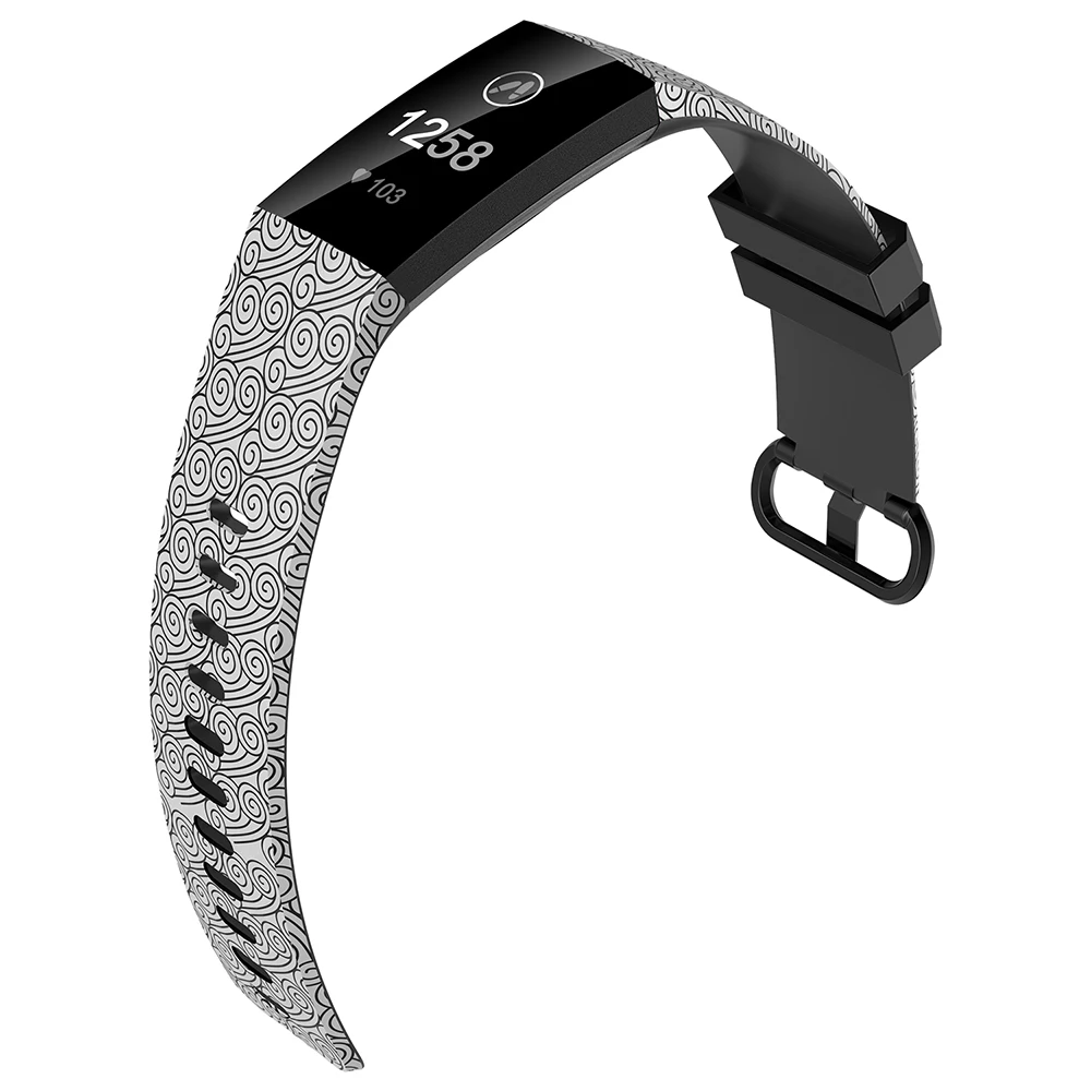 Honecumi для Fitbit Charge 3 ремешок мягкий ТПУ наручные часы ремешок для Fitbit Charge 3 сменные аксессуары маленький большой