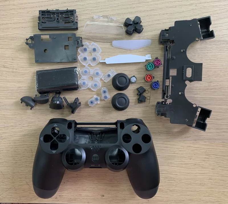 

free shipping replacement case housing shell for ps4 slim 4.0 jdm-040 wireless controller touch with light made in china