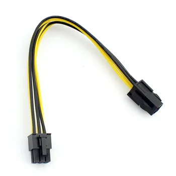 

1x High Quality 18AWG PC CPU 4PIN to GPU PCIe PCI-E Graphics Card 6Pin 20cm Power Supply Cable Wire