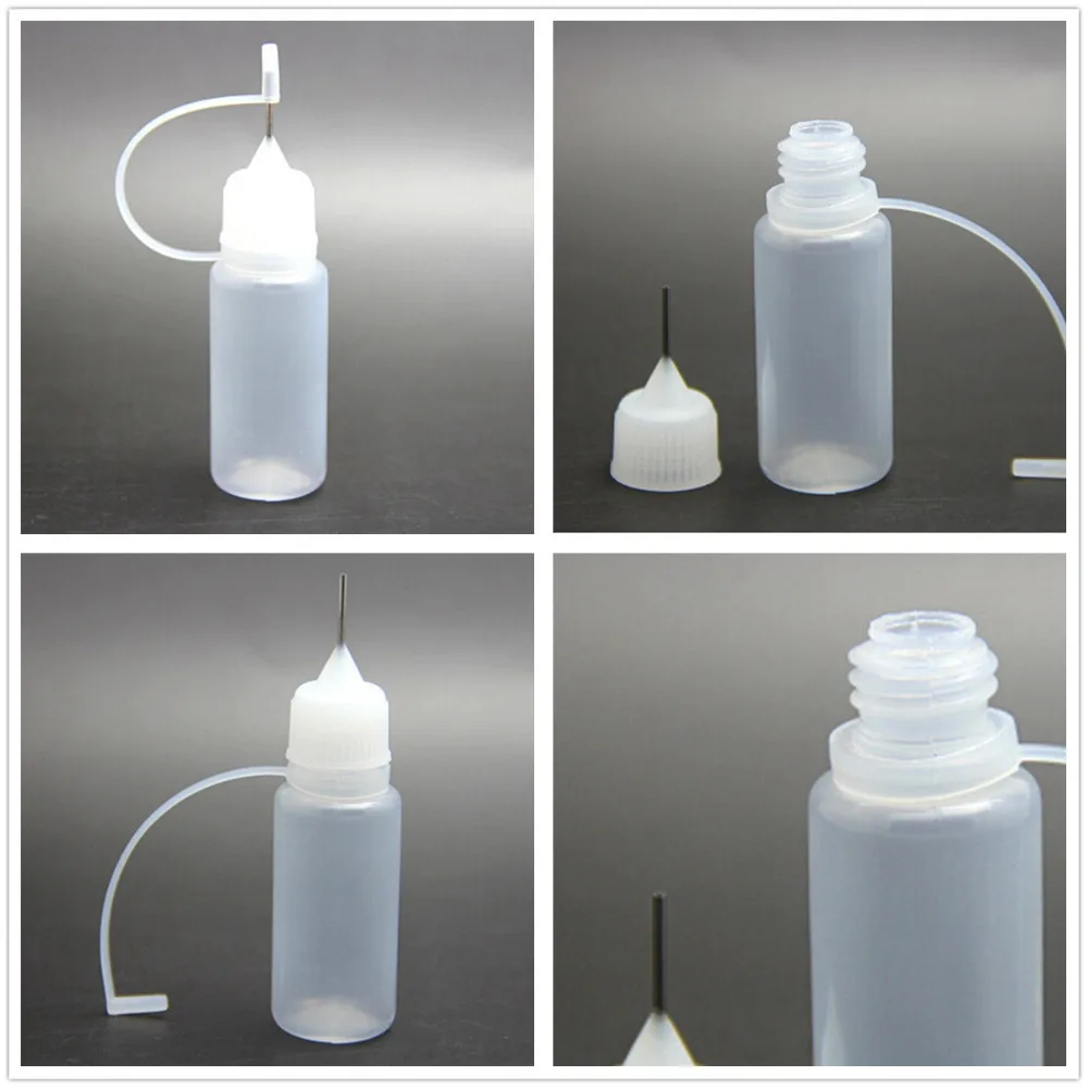 10ml Empty Plastic Needle Bottle Ego Travel Dropper Juice Eye Liquid