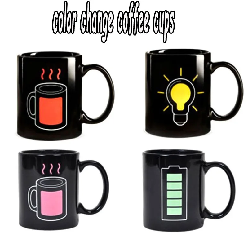 Lightbulb cup bulb temperature heat reveal mug color change coffee cups