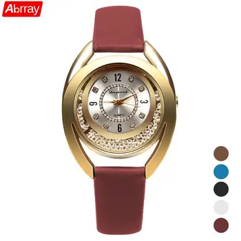 

Abrray Rhinestone Quartz Women Watch Elegant Ladies Dress Watches Moving Beads Dial Wristwatch Fashion Jewelry For Women On Sale