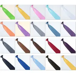 HOOYI 2019 для мужчин галстук сплошной цвет мужчин's галстуки в деловом стиле