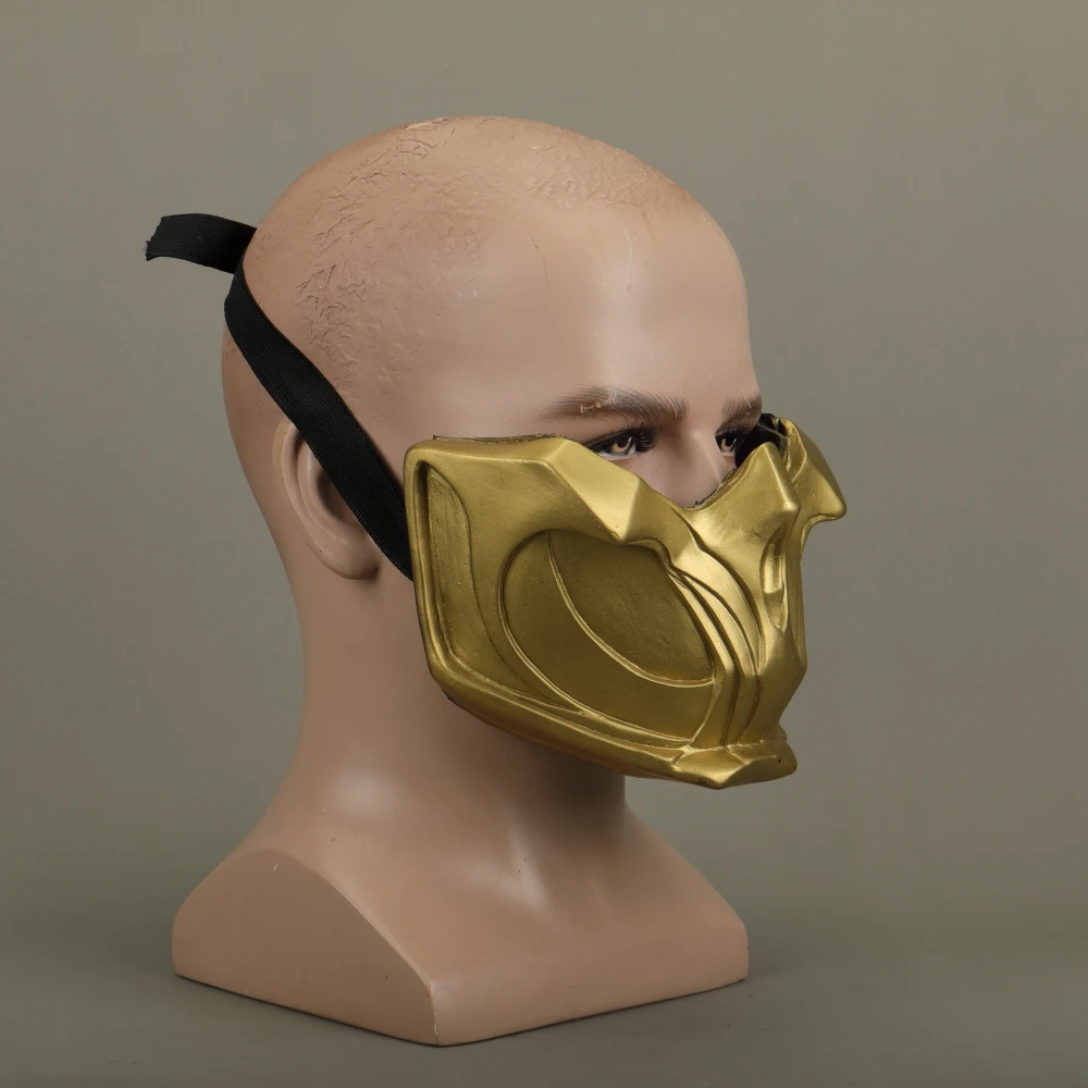 Мужская маска из ПВХ Mortal Kombat X Scorpion Hanzo Hasashi костюм для косплея на Хэллоуин