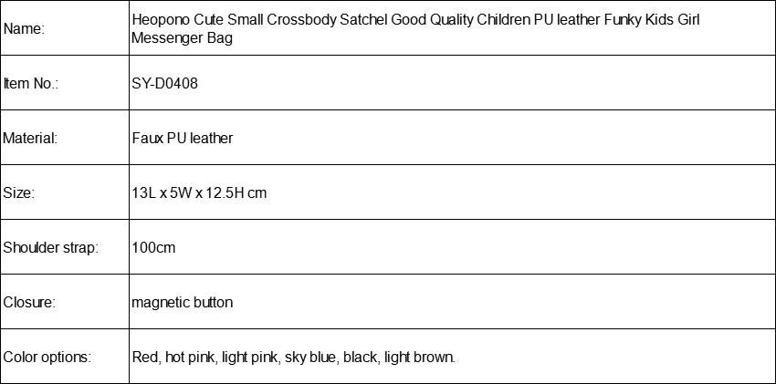 Heopono/милая маленькая сумка через плечо с бантом, Высококачественная Детская сумка из искусственной кожи, забавный детский Месседжер-сумка для девочек