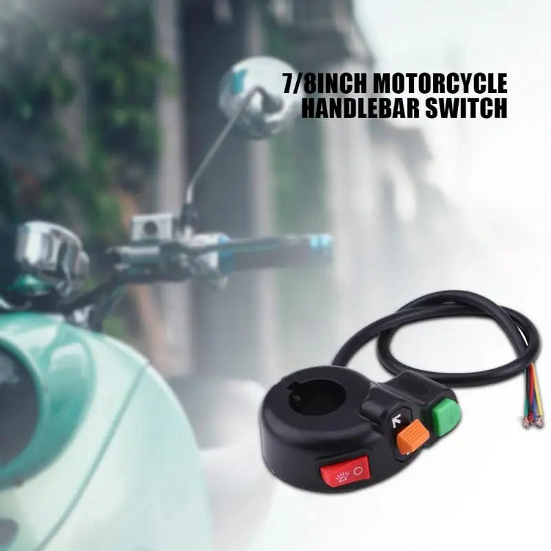 

7/8inch 22mm Motorcycle Handlebar ON/OFF Switch Headlight Horn Turn Signal Light Switch Handlebar On/Off Button Car String New