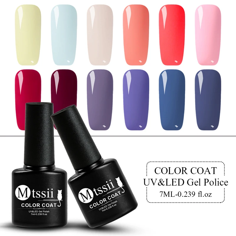 

Mtssii Popular Color Nail Gel Polish 7ml Nail Gel Varnish Women Gentle Color Gel Lacquer Complete Manicure UV Sliders Tools Set