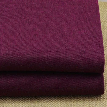 

100*140cm Solid Fuchsia Sewing Fabric Cloth Linen Cotton