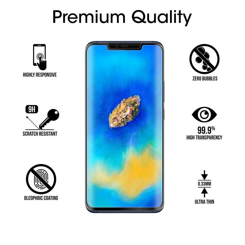 3D полный клей изогнутое закаленное стекло для huawei mate 20 Pro полный клей передний экран Защитная пленка для mate 20 pro стекло