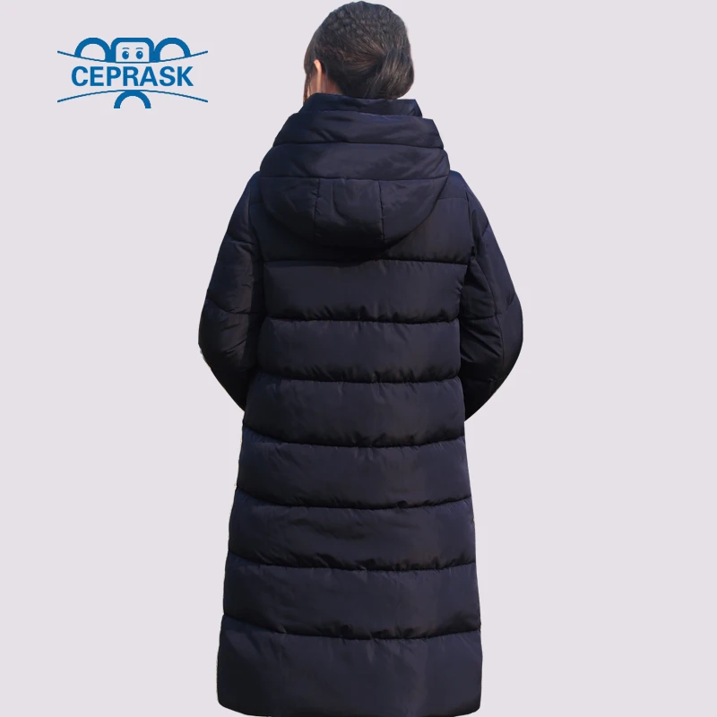 CEPRASK 2018 New Thickening Winter Jacket Women Parka Plus Size 6XL Long Fashionable Women's Winter Coat Hooded Warm Down Jacket CEPRASK 2018 New Thickening Winter Jacket Women Parka Plus Size 6XL Long Fashionable Women's Winter Coat Hooded Warm Down Jacket