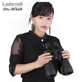 

Ledarnell High quality telescope 10-30X60 HD Central focus bak4 binoculars Zoom Adjust Light Vision Binoculars Professional