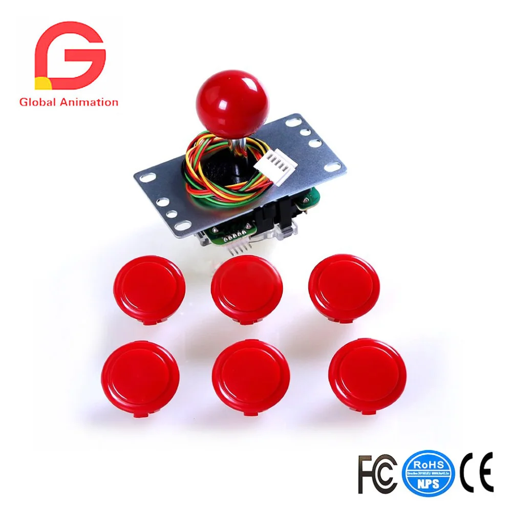 Подлинный Sanwa аркадная игра DIY набор для MAME USB джойстик кабин