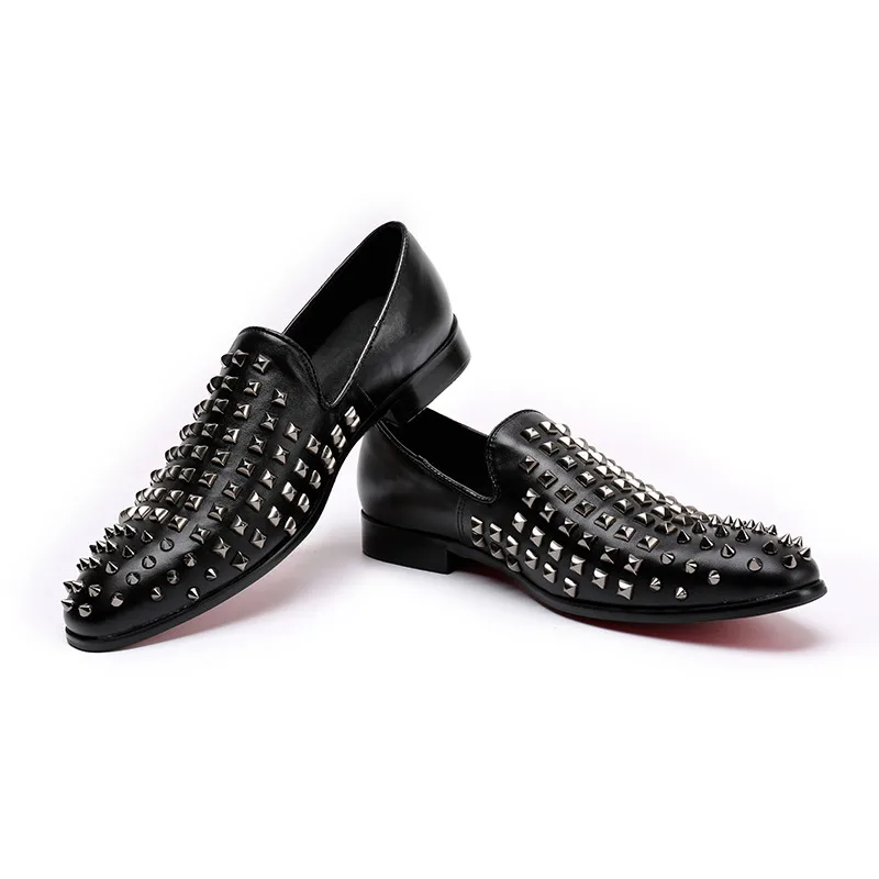 Homme Calçados Plus 38 Dourado De Sapatos Vestido Homens Preto Casamento Mocassins Completa 46 Masculinos Couro Moda Mocassin Flats azul Mabaiwan Rebites vermelho Casuais Size ouro qgUwIaaZ