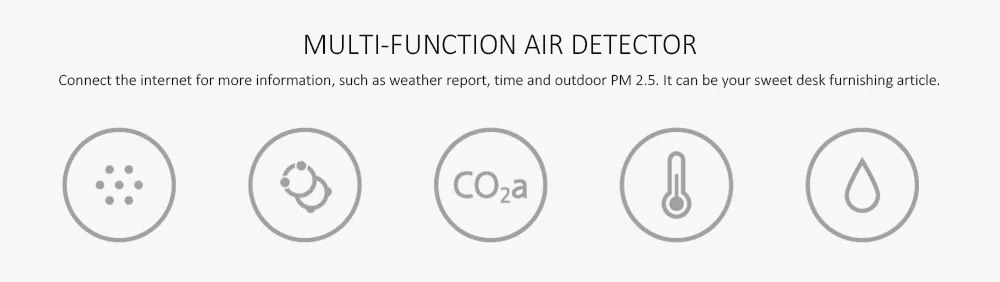 01 Mijia детектор воздуха высокой точности зондирования 3,97 дюймов сенсорный экран USB интерфейс дистанционного мониторинга PM2.5 CO2a датчик влажности