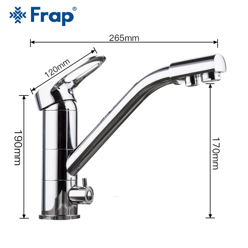 FRAP Kitchen Faucet 360 rotation modern kitchen sink faucet mixer taps faucet saving water chrome plated deck mounted tap ware