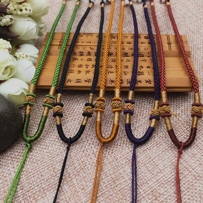 

High Quality 20pcs/Lot Jewelry Necklace Pendant Lanyards Adjust Lenght CordsNew Fashion Colorful 3MM Pendant Lanyard