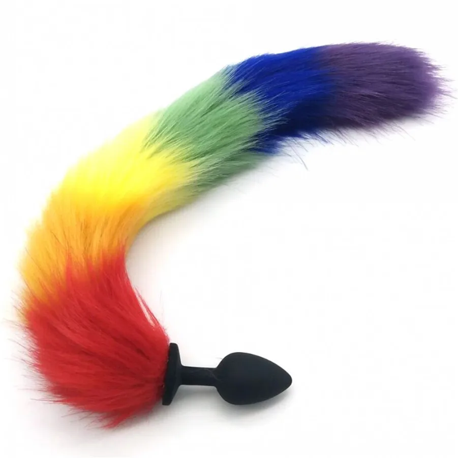 Fox Tail Silicone Butt Plug Anal Intimate Goods BDSM Toys Erotic Masturbator Sex for Women Man | Красота и здоровье