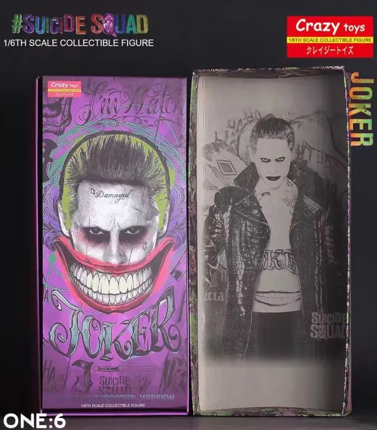 Сумасшедшие игрушки 1:6 DC отряд самоубийц Джокер с тканью фигурка ПВХ кукла аниме Коллекционная модель игрушки