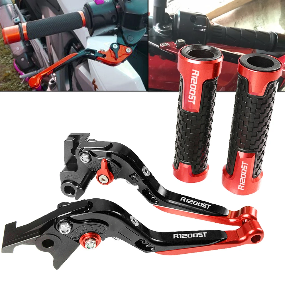 

Motorcycle Accessories CNC Clutch Brake Pivot Lever Handlebar Handle Grips For BMW R1200ST R 1200ST R1200 ST 2005-2008 2006 2007