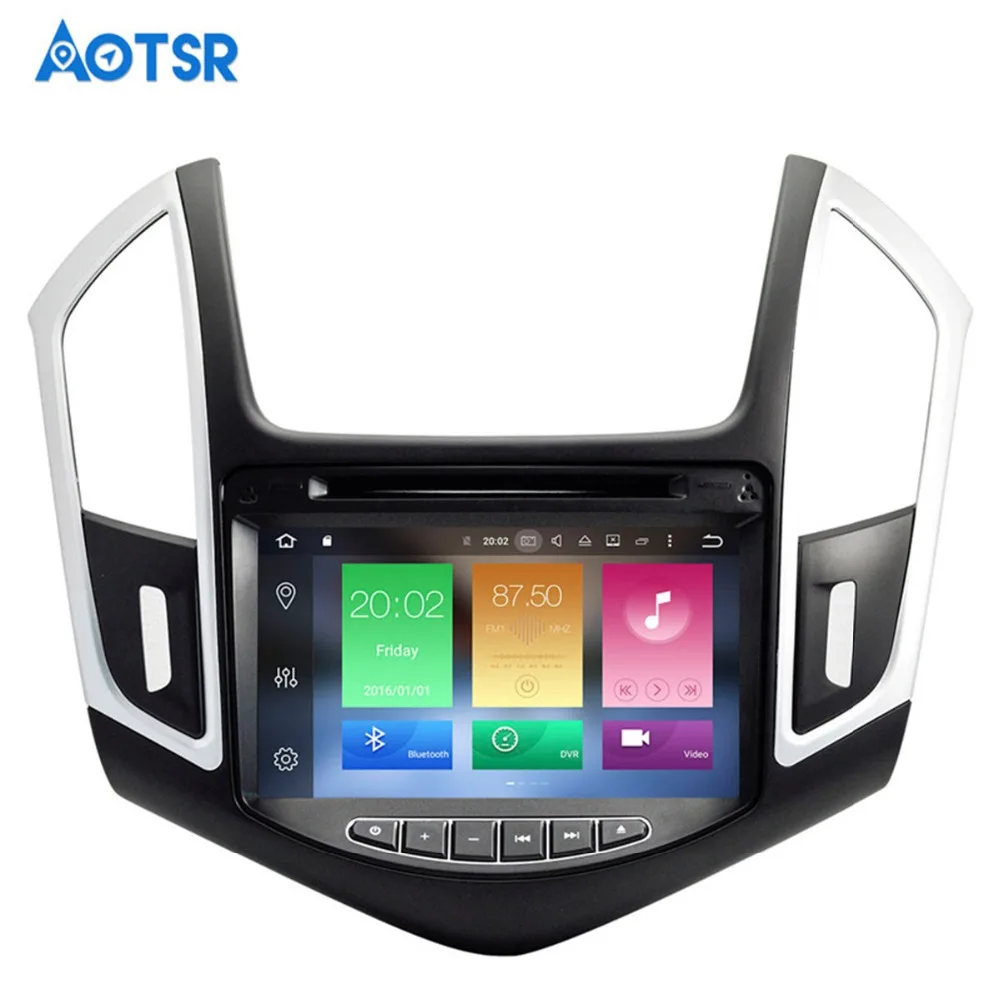 Top Android 8.1 Car DVD Player GPS SAT NAVI Head Unit For Chevrolet CRUZE 2012-2015 Radio Screen IPS 2 din stereo tape recorder IPS 0