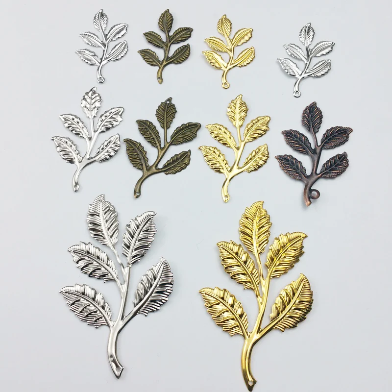 

20pcs 20x40mm Filigree flower Wraps Metal Charms For Embellishment Scrapbook DIY Jewelry Metal Craft ear accessories