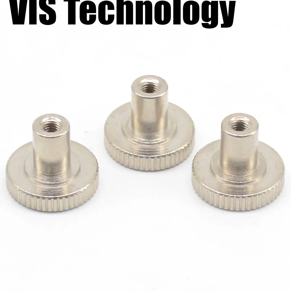 

4pcs/lot print base plate M3 knurled Stainless Adjustable nut platform Thumbscrew for Ultimaker 2 UM2 MK8 Heatbed