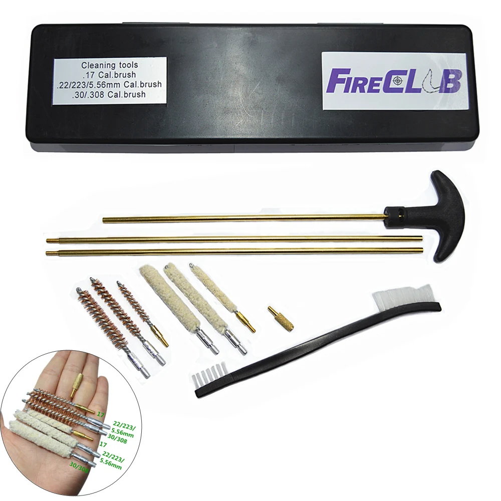Hunting 11pcs/set Professional gun cleaning tools 17/22/223/30/308