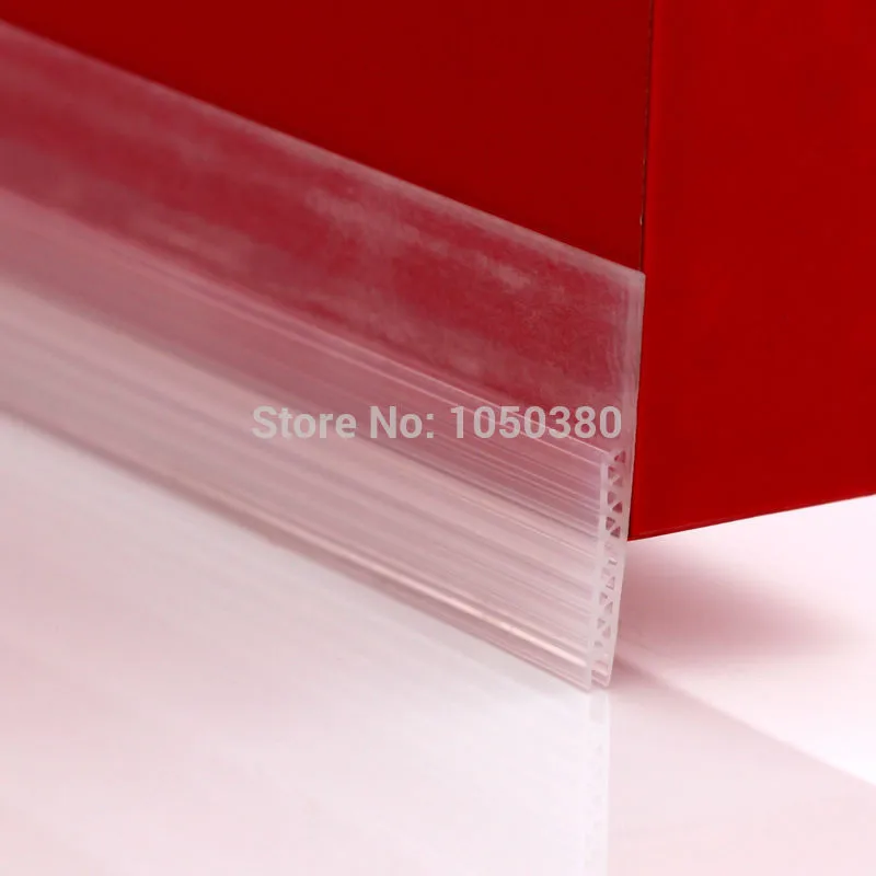 de tração acústica, selos transparentes de limiar 45x1200mm